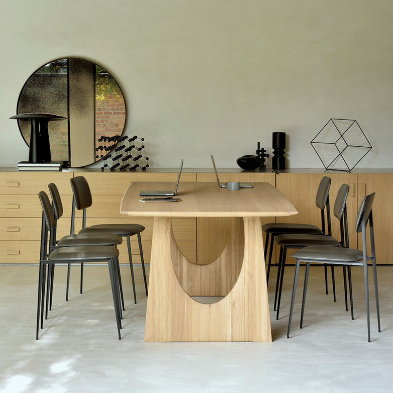 Industrial Solid Wood Dining Table Rectangle Table in Nature with Double Pedestal Clearhalo ' dining_table' 'Dining Tables & Seating' 'Dining Tables' 'furn' 'furn_dining_table' 'Furniture' 'furniture_dining_table' 'Kitchen & Dining Furniture' 'kitchen&dining_furn' 'kitchen' 'kitchen_dining_table' 4316911