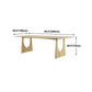 Industrial Solid Wood Dining Table Rectangle Table in Nature with Double Pedestal Clearhalo ' dining_table' 'Dining Tables & Seating' 'Dining Tables' 'furn' 'furn_dining_table' 'Furniture' 'furniture_dining_table' 'Kitchen & Dining Furniture' 'kitchen&dining_furn' 'kitchen' 'kitchen_dining_table' 4316921