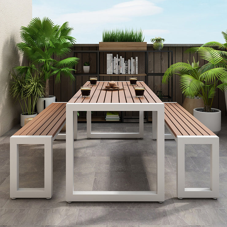 Industrial Brown Wood Dining Table Rectangle Shape Standard Dining Table for Kitchen Clearhalo ' dining_table' 'Dining Tables & Seating' 'Dining Tables' 'furn' 'furn_dining_table' 'Furniture' 'furniture_dining_table' 'Kitchen & Dining Furniture' 'kitchen&dining_furn' 'kitchen' 'kitchen_dining_table' 4316966