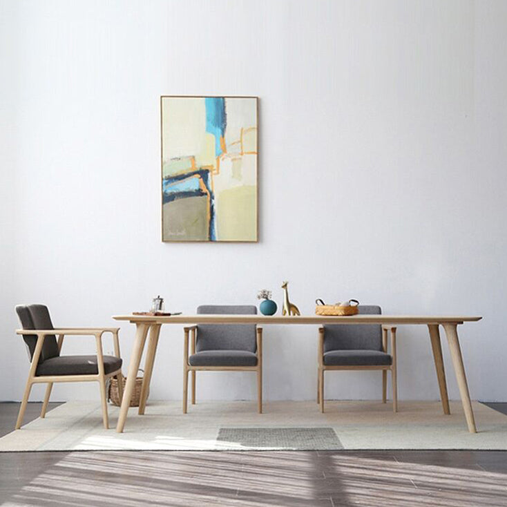 Rectangle Pine Wood Dining Table Industrial Table in Nature with 4 Legs Clearhalo ' dining_table' 'Dining Tables & Seating' 'Dining Tables' 'furn' 'furn_dining_table' 'Furniture' 'furniture_dining_table' 'Kitchen & Dining Furniture' 'kitchen&dining_furn' 'kitchen' 'kitchen_dining_table' 4316982