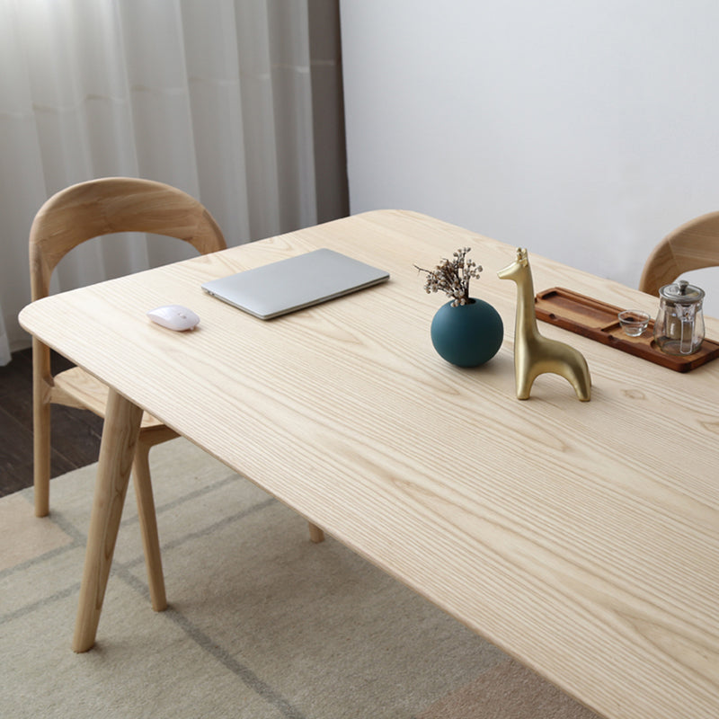 Rectangle Pine Wood Dining Table Industrial Table in Nature with 4 Legs Clearhalo ' dining_table' 'Dining Tables & Seating' 'Dining Tables' 'furn' 'furn_dining_table' 'Furniture' 'furniture_dining_table' 'Kitchen & Dining Furniture' 'kitchen&dining_furn' 'kitchen' 'kitchen_dining_table' 4316988