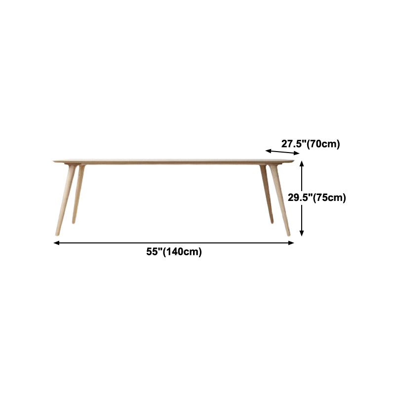 Rectangle Pine Wood Dining Table Industrial Table in Nature with 4 Legs Clearhalo ' dining_table' 'Dining Tables & Seating' 'Dining Tables' 'furn' 'furn_dining_table' 'Furniture' 'furniture_dining_table' 'Kitchen & Dining Furniture' 'kitchen&dining_furn' 'kitchen' 'kitchen_dining_table' 4316990
