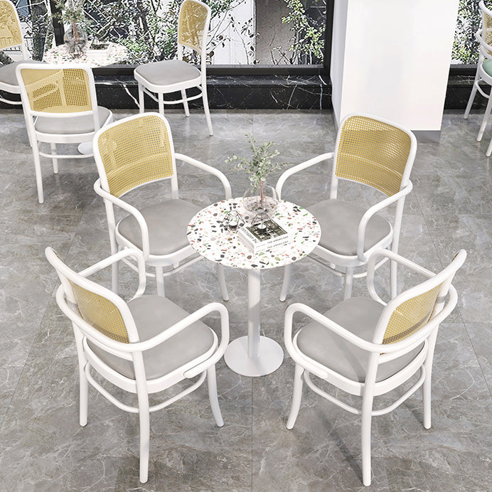 Industrial Style Kitchen Dinner Furniture Dining Room Fixed Dining Site Table Clearhalo ' dining_table' 'Dining Tables & Seating' 'Dining Tables' 'furn' 'furn_dining_table' 'Furniture' 'furniture_dining_table' 'Kitchen & Dining Furniture' 'kitchen&dining_furn' 'kitchen' 'kitchen_dining_table' 4317071