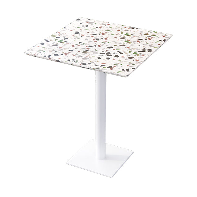 Industrial Style Kitchen Dinner Furniture Dining Room Fixed Dining Site Table Square White Without Chairs Clearhalo ' dining_table' 'Dining Tables & Seating' 'Dining Tables' 'furn' 'furn_dining_table' 'Furniture' 'furniture_dining_table' 'Kitchen & Dining Furniture' 'kitchen&dining_furn' 'kitchen' 'kitchen_dining_table' 4317072