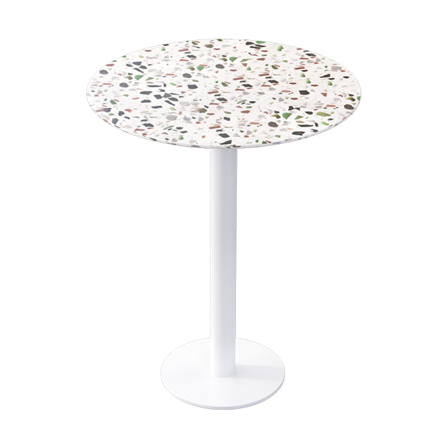 Industrial Style Kitchen Dinner Furniture Dining Room Fixed Dining Site Table Round White Without Chairs Clearhalo ' dining_table' 'Dining Tables & Seating' 'Dining Tables' 'furn' 'furn_dining_table' 'Furniture' 'furniture_dining_table' 'Kitchen & Dining Furniture' 'kitchen&dining_furn' 'kitchen' 'kitchen_dining_table' 4317080