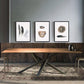 Rectangle Pine Wood Dining Table Industrial Table in Nature with Metal Pedestal Clearhalo ' dining_table' 'Dining Tables & Seating' 'Dining Tables' 'furn' 'furn_dining_table' 'Furniture' 'furniture_dining_table' 'Kitchen & Dining Furniture' 'kitchen&dining_furn' 'kitchen' 'kitchen_dining_table' 4317088