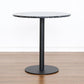 Industrial Style Dining Table Stone Pedestal Dining Site Table for Dining Room Round Black 27.6"L x 27.6"W x 29.1"H Clearhalo ' dining_table' 'Dining Tables & Seating' 'Dining Tables' 'furn' 'furn_dining_table' 'Furniture' 'furniture_dining_table' 'Kitchen & Dining Furniture' 'kitchen&dining_furn' 'kitchen' 'kitchen_dining_table' 4317142