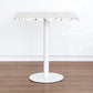 Industrial Style Dining Table Stone Pedestal Dining Site Table for Dining Room Square White 27.6"L x 27.6"W x 29.1"H Clearhalo ' dining_table' 'Dining Tables & Seating' 'Dining Tables' 'furn' 'furn_dining_table' 'Furniture' 'furniture_dining_table' 'Kitchen & Dining Furniture' 'kitchen&dining_furn' 'kitchen' 'kitchen_dining_table' 4317154