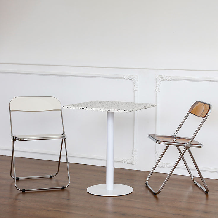 Industrial Style Dining Table Stone Pedestal Dining Site Table for Dining Room Clearhalo ' dining_table' 'Dining Tables & Seating' 'Dining Tables' 'furn' 'furn_dining_table' 'Furniture' 'furniture_dining_table' 'Kitchen & Dining Furniture' 'kitchen&dining_furn' 'kitchen' 'kitchen_dining_table' 4317157