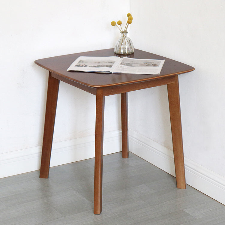 23.5" Rubberwood Solid Wood Dining Table Square 4 Legs Dining Table for Home Use Clearhalo ' dining_table' 'Dining Tables & Seating' 'Dining Tables' 'furn' 'furn_dining_table' 'Furniture' 'furniture_dining_table' 'Kitchen & Dining Furniture' 'kitchen&dining_furn' 'kitchen' 'kitchen_dining_table' 4317168