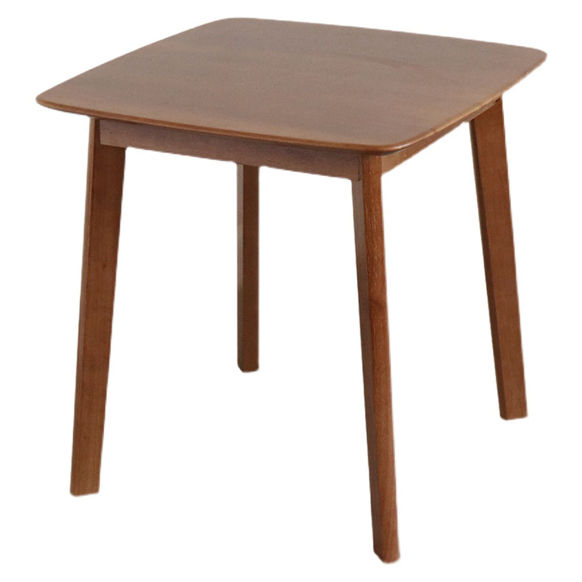 23.5" Rubberwood Solid Wood Dining Table Square 4 Legs Dining Table for Home Use Walnut Without Chairs Clearhalo ' dining_table' 'Dining Tables & Seating' 'Dining Tables' 'furn' 'furn_dining_table' 'Furniture' 'furniture_dining_table' 'Kitchen & Dining Furniture' 'kitchen&dining_furn' 'kitchen' 'kitchen_dining_table' 4317171