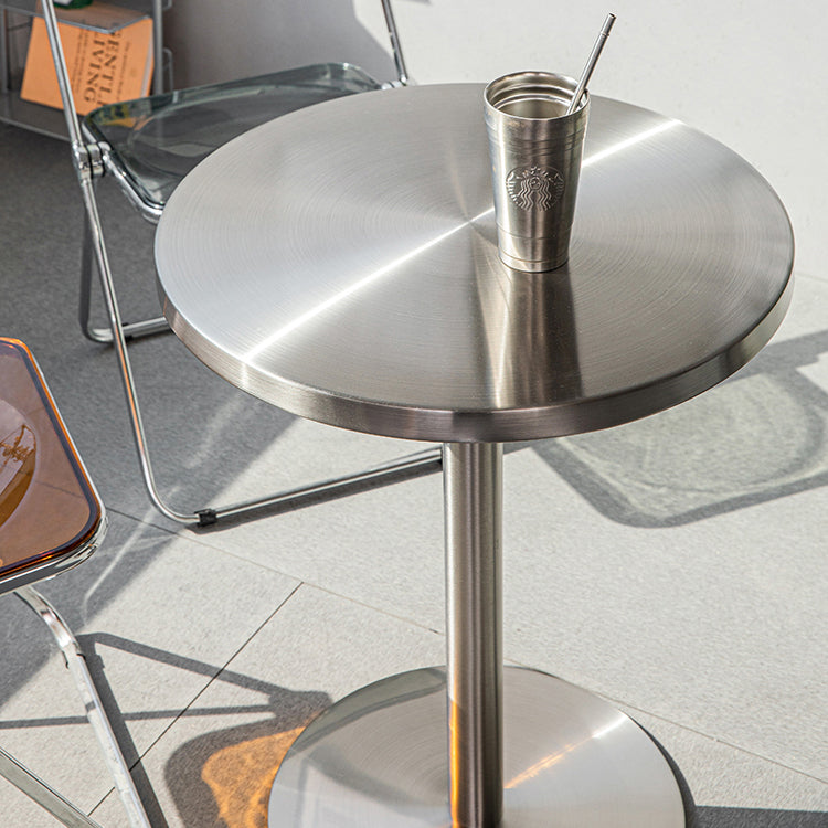 Industrial Style Dining Table Stainless Steel Dining Table for Coffee Shop Clearhalo ' dining_table' 'Dining Tables & Seating' 'Dining Tables' 'furn' 'furn_dining_table' 'Furniture' 'furniture_dining_table' 'Kitchen & Dining Furniture' 'kitchen&dining_furn' 'kitchen' 'kitchen_dining_table' 4317195