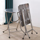 Industrial Style Dining Table Stainless Steel Dining Table for Home Use Clearhalo ' dining_table' 'Dining Tables & Seating' 'Dining Tables' 'furn' 'furn_dining_table' 'Furniture' 'furniture_dining_table' 'Kitchen & Dining Furniture' 'kitchen&dining_furn' 'kitchen' 'kitchen_dining_table' 4317252