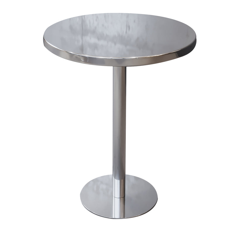 Industrial Style Dining Table Stainless Steel Dining Site Table for Home Round Without Chairs Clearhalo ' dining_table' 'Dining Tables & Seating' 'Dining Tables' 'furn' 'furn_dining_table' 'Furniture' 'furniture_dining_table' 'Kitchen & Dining Furniture' 'kitchen&dining_furn' 'kitchen' 'kitchen_dining_table' 4317270