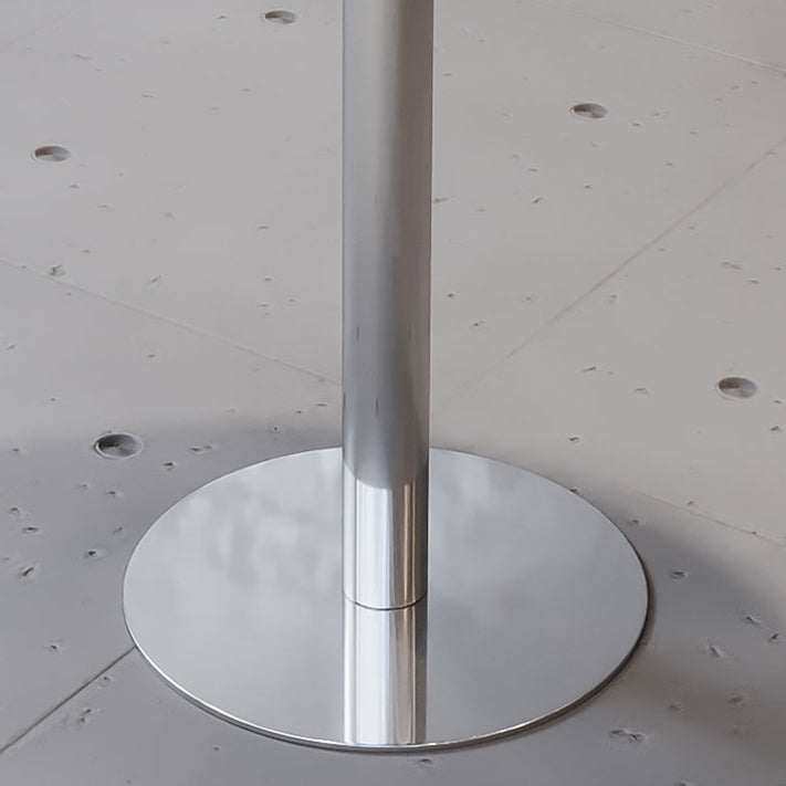 Industrial Style Dining Table Stainless Steel Dining Site Table for Home Clearhalo ' dining_table' 'Dining Tables & Seating' 'Dining Tables' 'furn' 'furn_dining_table' 'Furniture' 'furniture_dining_table' 'Kitchen & Dining Furniture' 'kitchen&dining_furn' 'kitchen' 'kitchen_dining_table' 4317271