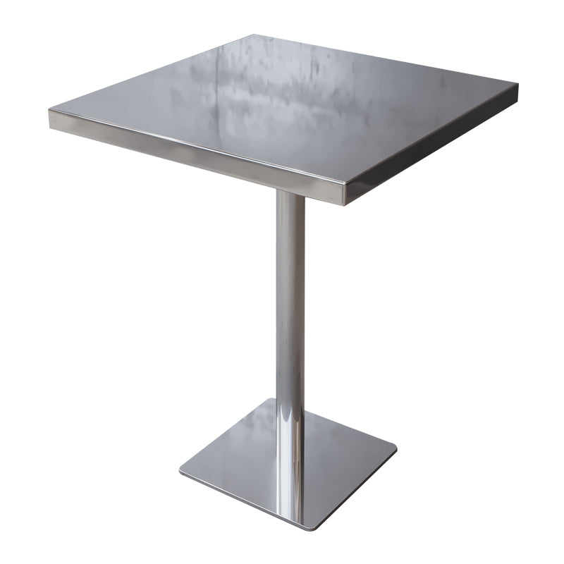 Industrial Style Dining Table Stainless Steel Dining Site Table for Home Square Without Chairs Clearhalo ' dining_table' 'Dining Tables & Seating' 'Dining Tables' 'furn' 'furn_dining_table' 'Furniture' 'furniture_dining_table' 'Kitchen & Dining Furniture' 'kitchen&dining_furn' 'kitchen' 'kitchen_dining_table' 4317272