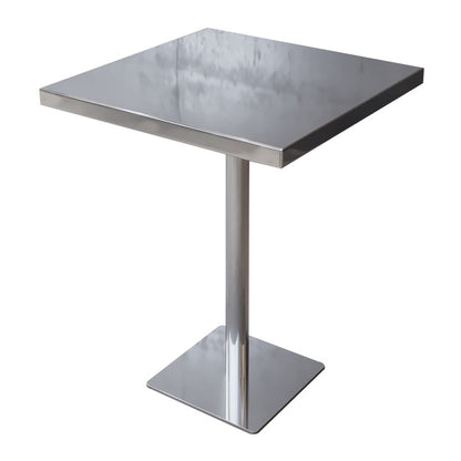 Industrial Style Dining Table Stainless Steel Dining Site Table for Home Square Without Chairs Clearhalo ' dining_table' 'Dining Tables & Seating' 'Dining Tables' 'furn' 'furn_dining_table' 'Furniture' 'furniture_dining_table' 'Kitchen & Dining Furniture' 'kitchen&dining_furn' 'kitchen' 'kitchen_dining_table' 4317272