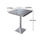 Industrial Style Dining Table Stainless Steel Dining Site Table for Home Clearhalo ' dining_table' 'Dining Tables & Seating' 'Dining Tables' 'furn' 'furn_dining_table' 'Furniture' 'furniture_dining_table' 'Kitchen & Dining Furniture' 'kitchen&dining_furn' 'kitchen' 'kitchen_dining_table' 4317281