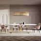Traditional Luxury Dining Table Oval White Table with Gold Frame Clearhalo ' dining_table' 'Dining Tables & Seating' 'Dining Tables' 'furn' 'furn_dining_table' 'Furniture' 'furniture_dining_table' 'Kitchen & Dining Furniture' 'kitchen&dining_furn' 'kitchen' 'kitchen_dining_table' 4317294
