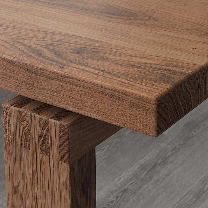 Rectangle Wood Dining Table Modern Pine Table in Brown with Double Pedestal Clearhalo ' dining_table' 'Dining Tables & Seating' 'Dining Tables' 'furn' 'furn_dining_table' 'Furniture' 'furniture_dining_table' 'Kitchen & Dining Furniture' 'kitchen&dining_furn' 'kitchen' 'kitchen_dining_table' 4317306