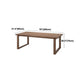 Rectangle Wood Dining Table Modern Pine Table in Brown with Double Pedestal Clearhalo ' dining_table' 'Dining Tables & Seating' 'Dining Tables' 'furn' 'furn_dining_table' 'Furniture' 'furniture_dining_table' 'Kitchen & Dining Furniture' 'kitchen&dining_furn' 'kitchen' 'kitchen_dining_table' 4317314