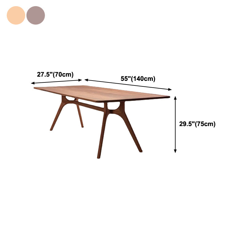 Industrial Solid Wood Dining Table Rectangle Kitchen Table with 4 Legs Clearhalo ' dining_table' 'Dining Tables & Seating' 'Dining Tables' 'furn' 'furn_dining_table' 'Furniture' 'furniture_dining_table' 'Kitchen & Dining Furniture' 'kitchen&dining_furn' 'kitchen' 'kitchen_dining_table' 4317374
