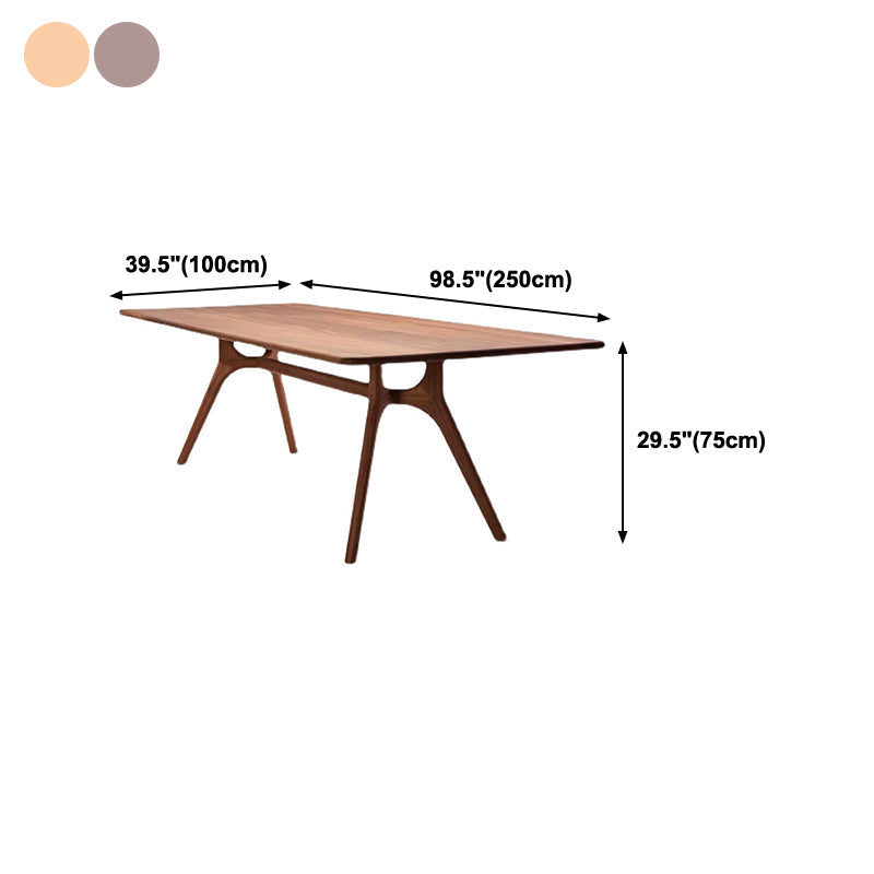 Industrial Solid Wood Dining Table Rectangle Kitchen Table with 4 Legs Clearhalo ' dining_table' 'Dining Tables & Seating' 'Dining Tables' 'furn' 'furn_dining_table' 'Furniture' 'furniture_dining_table' 'Kitchen & Dining Furniture' 'kitchen&dining_furn' 'kitchen' 'kitchen_dining_table' 4317379