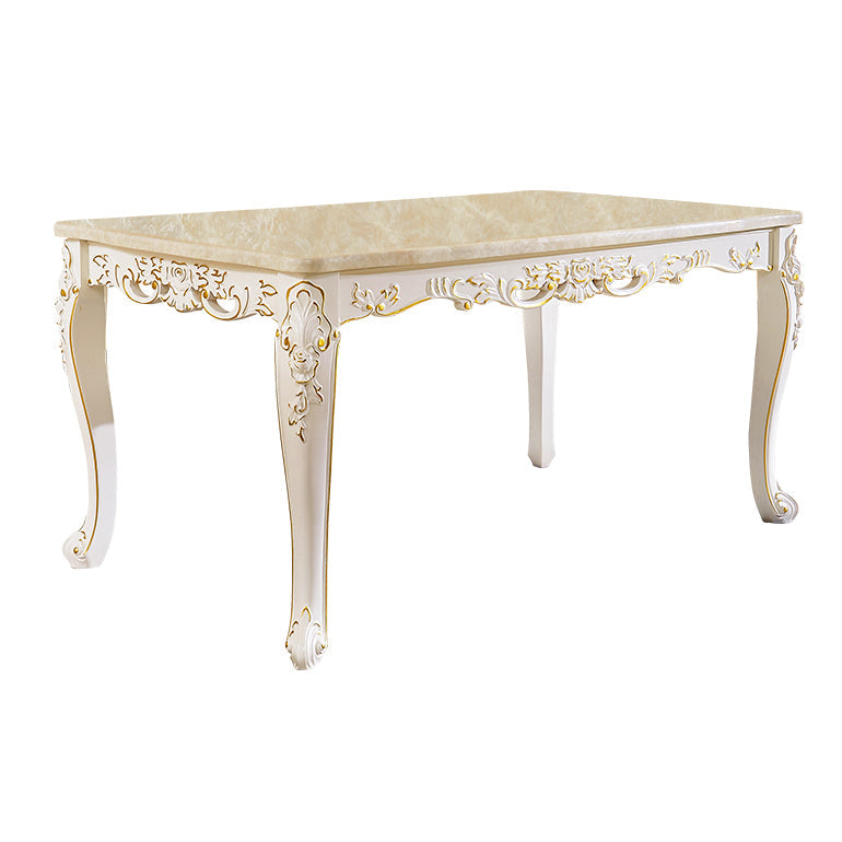 Vitoria White Marble Dining Table Rectangle Dining Table for Kitchen Without Chairs Clearhalo ' dining_table' 'Dining Tables & Seating' 'Dining Tables' 'furn' 'furn_dining_table' 'Furniture' 'furniture_dining_table' 'Kitchen & Dining Furniture' 'kitchen&dining_furn' 'kitchen' 'kitchen_dining_table' 4317384