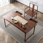 Industrial Ash Wood Dining Table Brown Rectangle Table with Double Pedestal Clearhalo ' dining_table' 'Dining Tables & Seating' 'Dining Tables' 'furn' 'furn_dining_table' 'Furniture' 'furniture_dining_table' 'Kitchen & Dining Furniture' 'kitchen&dining_furn' 'kitchen' 'kitchen_dining_table' 4317412
