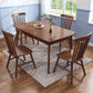 Industrial Rubber Wood Dining Table Rectangle Kitchen Table with 4 Legs Clearhalo ' dining_table' 'Dining Tables & Seating' 'Dining Tables' 'furn' 'furn_dining_table' 'Furniture' 'furniture_dining_table' 'Kitchen & Dining Furniture' 'kitchen&dining_furn' 'kitchen' 'kitchen_dining_table' 4317420