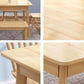 Industrial Rubber Wood Dining Table Rectangle Kitchen Table with 4 Legs Clearhalo ' dining_table' 'Dining Tables & Seating' 'Dining Tables' 'furn' 'furn_dining_table' 'Furniture' 'furniture_dining_table' 'Kitchen & Dining Furniture' 'kitchen&dining_furn' 'kitchen' 'kitchen_dining_table' 4317424