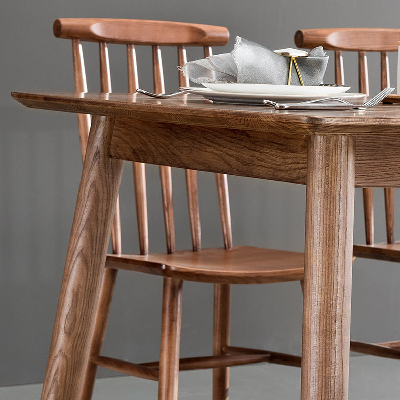 Industrial Solid Wood Standard Dining Table Rectangle Kitchen Dining Table with 4 Legs Clearhalo ' dining_table' 'Dining Tables & Seating' 'Dining Tables' 'furn' 'furn_dining_table' 'Furniture' 'furniture_dining_table' 'Kitchen & Dining Furniture' 'kitchen&dining_furn' 'kitchen' 'kitchen_dining_table' 4317441