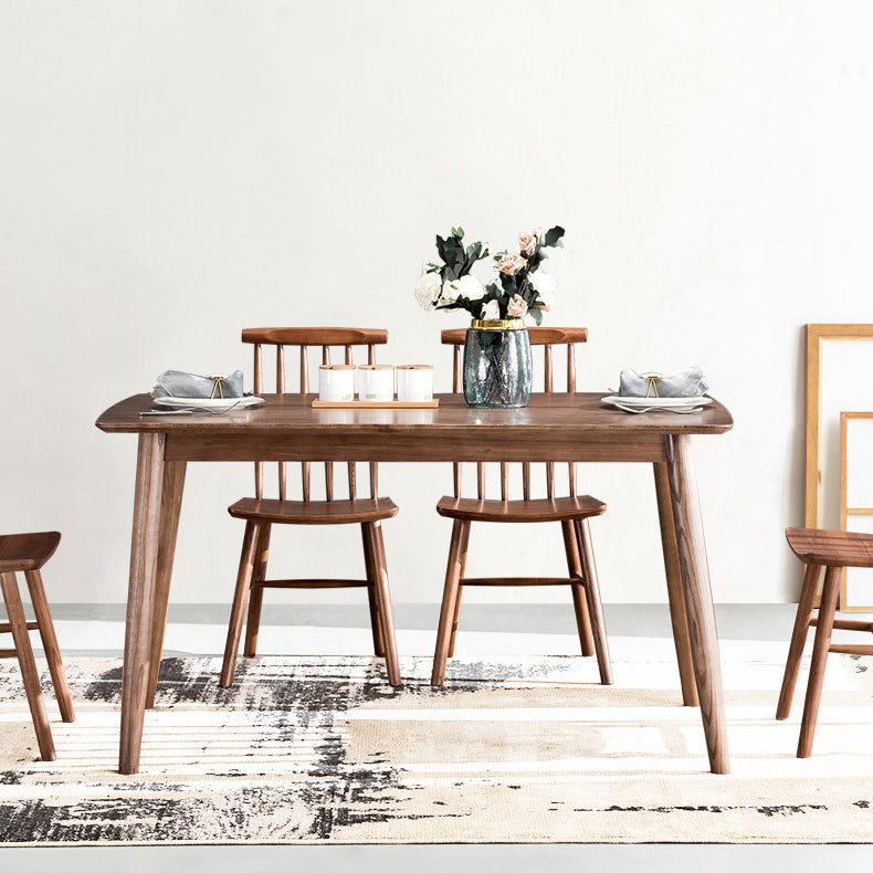 Industrial Solid Wood Standard Dining Table Rectangle Kitchen Dining Table with 4 Legs Clearhalo ' dining_table' 'Dining Tables & Seating' 'Dining Tables' 'furn' 'furn_dining_table' 'Furniture' 'furniture_dining_table' 'Kitchen & Dining Furniture' 'kitchen&dining_furn' 'kitchen' 'kitchen_dining_table' 4317446