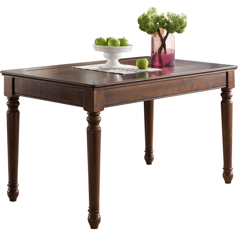 Medieval Ash Wood Dining Table for Restaurant Rectangle Table with 4 Legs Without Chairs Clearhalo ' dining_table' 'Dining Tables & Seating' 'Dining Tables' 'furn' 'furn_dining_table' 'Furniture' 'furniture_dining_table' 'Kitchen & Dining Furniture' 'kitchen&dining_furn' 'kitchen' 'kitchen_dining_table' 4317456
