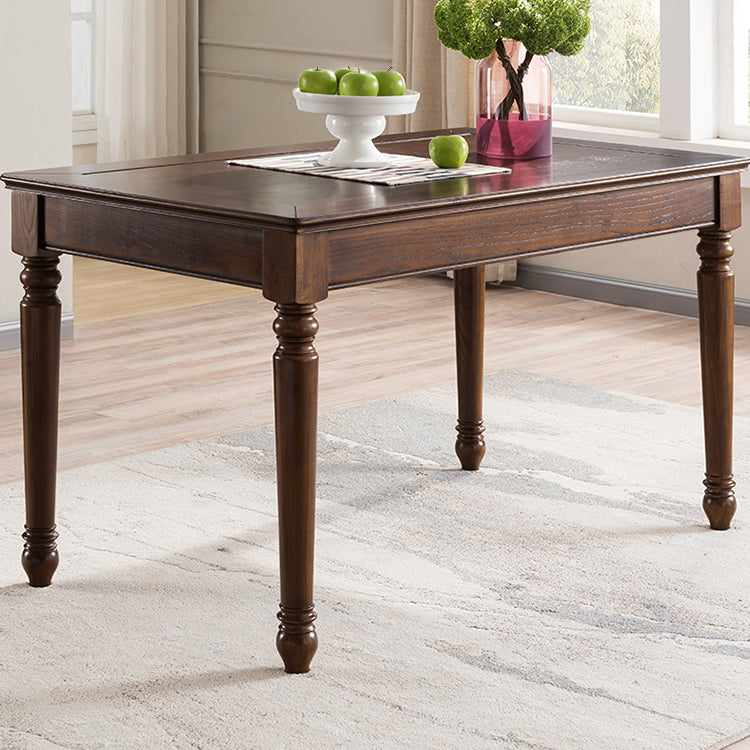 Medieval Ash Wood Dining Table for Restaurant Rectangle Table with 4 Legs Clearhalo ' dining_table' 'Dining Tables & Seating' 'Dining Tables' 'furn' 'furn_dining_table' 'Furniture' 'furniture_dining_table' 'Kitchen & Dining Furniture' 'kitchen&dining_furn' 'kitchen' 'kitchen_dining_table' 4317462