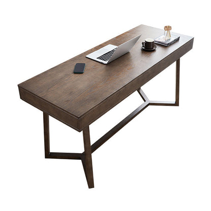 Medieval Ash Wood Dining Table for Restaurant Rectangle Table with Trestle Base Without Chairs Clearhalo ' dining_table' 'Dining Tables & Seating' 'Dining Tables' 'furn' 'furn_dining_table' 'Furniture' 'furniture_dining_table' 'Kitchen & Dining Furniture' 'kitchen&dining_furn' 'kitchen' 'kitchen_dining_table' 4317469