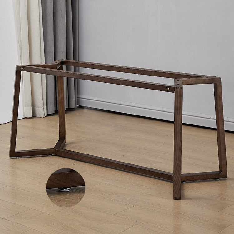 Medieval Ash Wood Dining Table for Restaurant Rectangle Table with Trestle Base Clearhalo ' dining_table' 'Dining Tables & Seating' 'Dining Tables' 'furn' 'furn_dining_table' 'Furniture' 'furniture_dining_table' 'Kitchen & Dining Furniture' 'kitchen&dining_furn' 'kitchen' 'kitchen_dining_table' 4317472