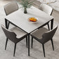 Square 4 Legs Table Industrial Style Stone Dinette Table for Dining Room Clearhalo ' dining_table' 'Dining Tables & Seating' 'Dining Tables' 'furn' 'furn_dining_table' 'Furniture' 'furniture_dining_table' 'Kitchen & Dining Furniture' 'kitchen&dining_furn' 'kitchen' 'kitchen_dining_table' 4317491