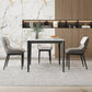 Square 4 Legs Table Industrial Style Stone Dinette Table for Dining Room Clearhalo ' dining_table' 'Dining Tables & Seating' 'Dining Tables' 'furn' 'furn_dining_table' 'Furniture' 'furniture_dining_table' 'Kitchen & Dining Furniture' 'kitchen&dining_furn' 'kitchen' 'kitchen_dining_table' 4317493