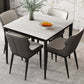 Square 4 Legs Table Industrial Style Stone Dinette Table for Dining Room Clearhalo ' dining_table' 'Dining Tables & Seating' 'Dining Tables' 'furn' 'furn_dining_table' 'Furniture' 'furniture_dining_table' 'Kitchen & Dining Furniture' 'kitchen&dining_furn' 'kitchen' 'kitchen_dining_table' 4317494