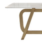 Rectangle Stainless Steel Dining Site Table Luxury Style Dinette Table for Home Clearhalo ' dining_table' 'Dining Tables & Seating' 'Dining Tables' 'furn' 'furn_dining_table' 'Furniture' 'furniture_dining_table' 'Kitchen & Dining Furniture' 'kitchen&dining_furn' 'kitchen' 'kitchen_dining_table' 4317507