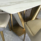 Traditional Luxury Rectangle Dining Site Table Stainless Steel Dinette Table Clearhalo ' dining_table' 'Dining Tables & Seating' 'Dining Tables' 'furn' 'furn_dining_table' 'Furniture' 'furniture_dining_table' 'Kitchen & Dining Furniture' 'kitchen&dining_furn' 'kitchen' 'kitchen_dining_table' 4317518