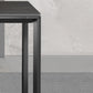 Sintered Stone Dining Table Industrial Black 4 Legs Base Rectangle Table for Home Clearhalo ' dining_table' 'Dining Tables & Seating' 'Dining Tables' 'furn' 'furn_dining_table' 'Furniture' 'furniture_dining_table' 'Kitchen & Dining Furniture' 'kitchen&dining_furn' 'kitchen' 'kitchen_dining_table' 4317549