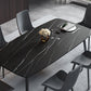 Sintered Stone Dining Table 4 Legs Black Carbon Steel Base Rectangle Table for Home Clearhalo ' dining_table' 'Dining Tables & Seating' 'Dining Tables' 'furn' 'furn_dining_table' 'Furniture' 'furniture_dining_table' 'Kitchen & Dining Furniture' 'kitchen&dining_furn' 'kitchen' 'kitchen_dining_table' 4317568