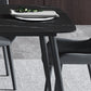 Sintered Stone Dining Table 4 Legs Black Carbon Steel Base Rectangle Table for Home Clearhalo ' dining_table' 'Dining Tables & Seating' 'Dining Tables' 'furn' 'furn_dining_table' 'Furniture' 'furniture_dining_table' 'Kitchen & Dining Furniture' 'kitchen&dining_furn' 'kitchen' 'kitchen_dining_table' 4317569