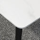 Industrial Sintered Stone Table 4 Legs Black Carbon Steel Base Rectangle Table for Home Clearhalo ' dining_table' 'Dining Tables & Seating' 'Dining Tables' 'furn' 'furn_dining_table' 'Furniture' 'furniture_dining_table' 'Kitchen & Dining Furniture' 'kitchen&dining_furn' 'kitchen' 'kitchen_dining_table' 4317582