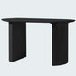 Modern Style Dining Table Double Pedestal Dining Table for Home Use Oval Black Clearhalo ' dining_table' 'Dining Tables & Seating' 'Dining Tables' 'furn' 'furn_dining_table' 'Furniture' 'furniture_dining_table' 'Kitchen & Dining Furniture' 'kitchen&dining_furn' 'kitchen' 'kitchen_dining_table' 4317642