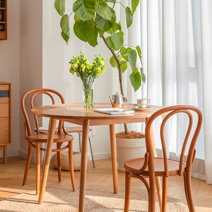 Modern Solid Wood Dining Table Round Standard Dining Table for Kitchen Clearhalo ' dining_table' 'Dining Tables & Seating' 'Dining Tables' 'furn' 'furn_dining_table' 'Furniture' 'furniture_dining_table' 'Kitchen & Dining Furniture' 'kitchen&dining_furn' 'kitchen' 'kitchen_dining_table' 4317677