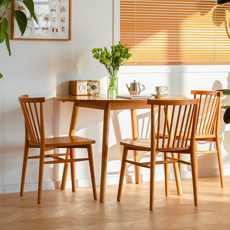 Modern Solid Wood Dining Table Round Standard Dining Table for Kitchen Clearhalo ' dining_table' 'Dining Tables & Seating' 'Dining Tables' 'furn' 'furn_dining_table' 'Furniture' 'furniture_dining_table' 'Kitchen & Dining Furniture' 'kitchen&dining_furn' 'kitchen' 'kitchen_dining_table' 4317684