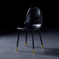 Nordic Style Dining Chairs Armless Side Chairs for Kitchen with Metal Legs Black 1 Piece Black Gold Clearhalo ' kitchen&dining_furn' 'Dining Chairs' 'Dining Tables & Seating' 'dining_chair' 'furn' 'furn_dining_chair' 'Furniture' 'furniture_dining_chair' 'Kitchen & Dining Furniture' 'kitchen' 4317692